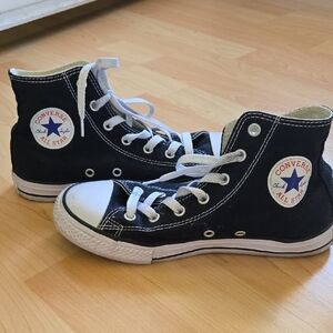 Converse Kids High-Top Sneakers - Navy Black, 3, Euc